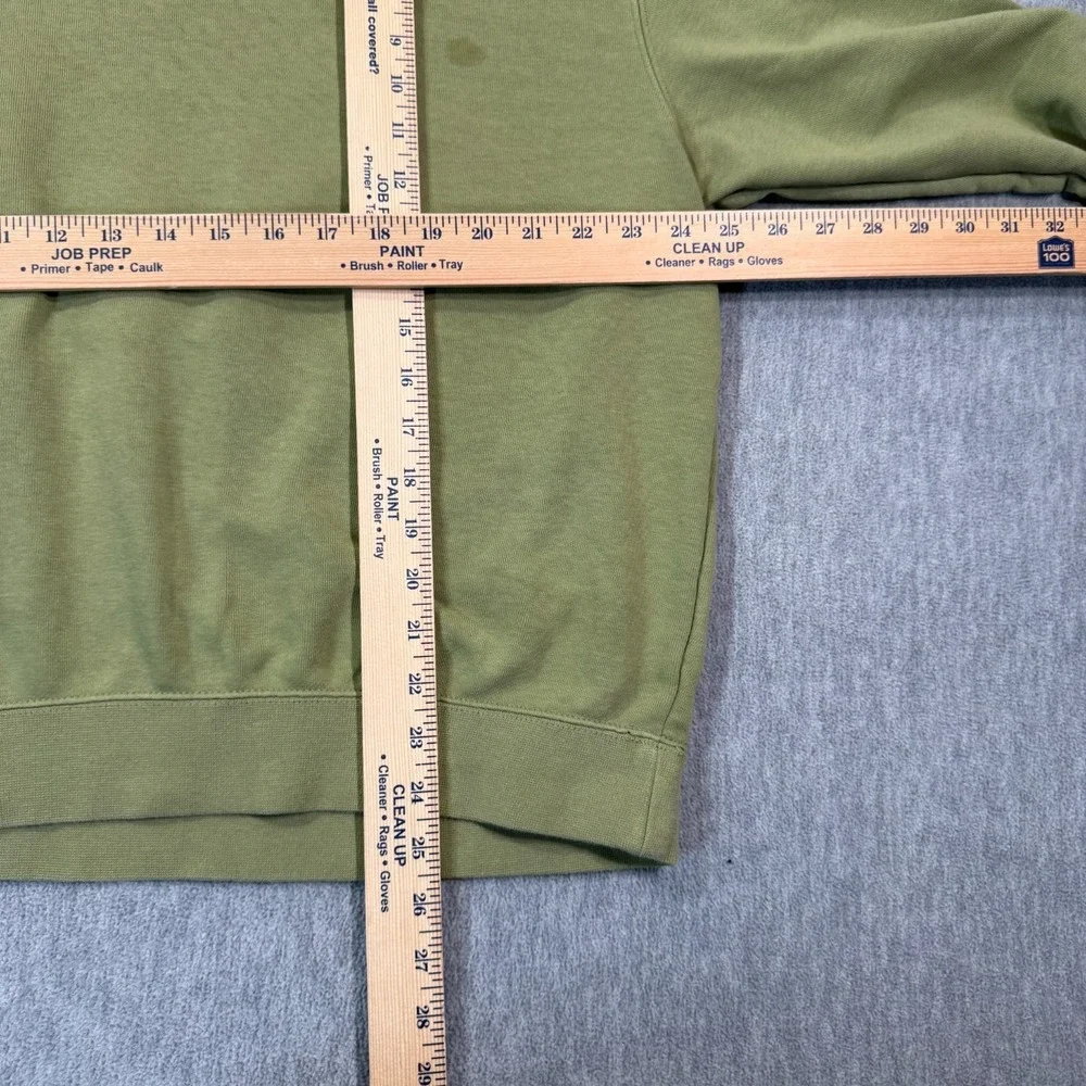 Nike Sweatshirt Men Large Green Dri-Fit Graphic Swoosh Crew Neck Pullover Fleece